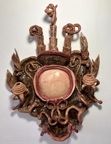 16" tall, Sconce for a bookseller