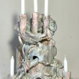 White Candelabra with candles