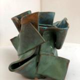 Green & blue vessel for dancer