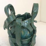 Green vessel with handles