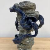 16" tall, coiled vessel