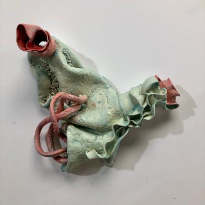 'underflow' ceramic sculpture