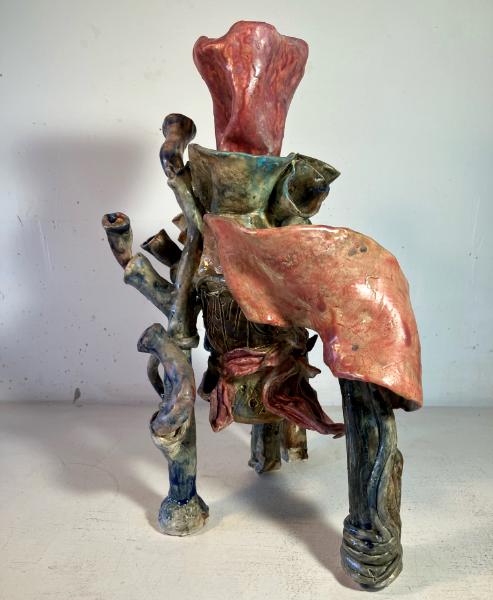 28" tall  Pink Over