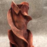 vessel with red oxide finish